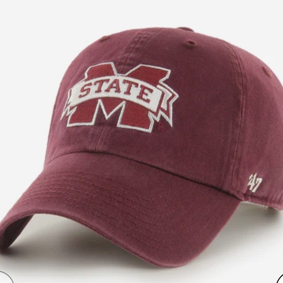 47 Brand Mississippi State Burgundy Cap with Logo one size - Picture 1 of 7